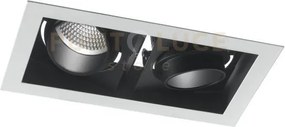 Incasso led apollo nero 90w 9000lm 3000k orientabile 35,5x18,8x7,7cm