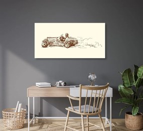 Quadro su tela – Auto da corsa retrò