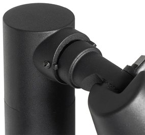 Paletto da esterno moderno nero 100 cm IP44 orientabile - Ciara