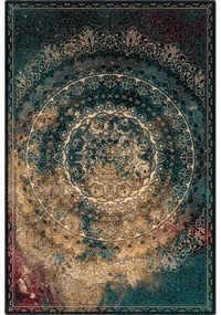 Tappeto in lana color petrolio 133x180 cm Ann - Agnella