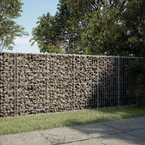 Cesto Gabbione Con Copertura 200x50x100 Cm İn Ferro Zincato /
