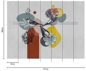 Fotomurale Blossom, multicolore 371 x 280 cm