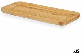 Tavolo Aperitivo Marrone Bambù 29,5 x 1,6 x 11,5 cm (12 Unità)