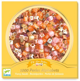 Set creativo con perle - Alfabeto con effetti dorati