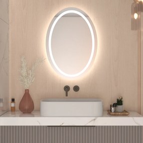 Specchio ovale con illuminazione a LED A13 50x70