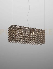 Giogali sospensione r1b cristallo bronzo e cromo lucido 10 luci att...