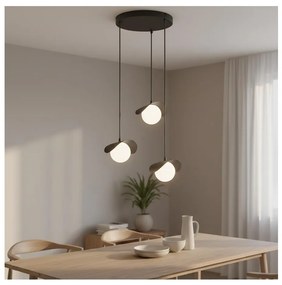 Lampadario a cavo RITUAL 3xG9/8W/230V nero