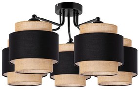 Plafoniera 5xE27/60W/230V beige