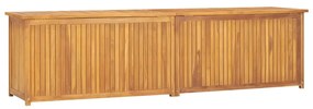 Cassa da giardino 200x50x55 cm in legno massello di teak