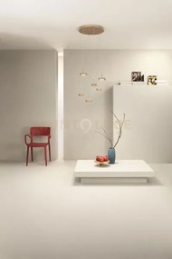Sospensione nina 6 luci oro 3000k 2700lm 45w d.45cm vetri acquistab...