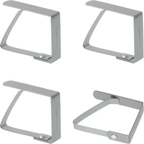 Set di fermatovaglia in metallo 4 pz – Metaltex