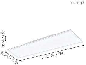 Eglo 98205 - Pannello LED dimmerabile SALOBRENA-A LED/30W/230V + telecomando