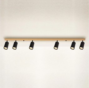 Brilagi - Faretto SELE 6xGU10/30W/230V nero/finitura rovere