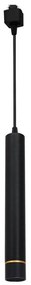Lampadario LED su filo per sistema a binario TRACK PENDANT LED/3W/230V nero