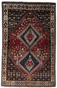 Shiraz Tappeto persiano 150x240 Rosso (Iran) Annodato A Mano