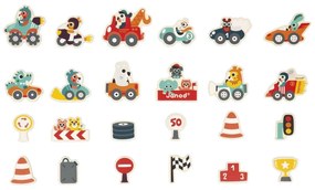 Magneti in legno - Veicoli - 24 pz