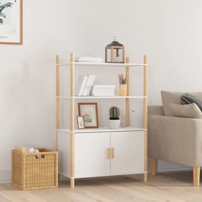 Credenza Bianca 80x40x121 Cm İn Legno Multistrato /