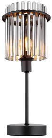 Globo 15698T - Lampada da tavolo GORLEY 1xE14/40W/230V diametro 15 cm nero