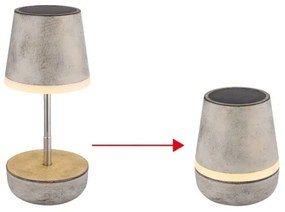 Globo 36638SA - Lampada solare LED 10xLED/0,06W/3V IP44 grigio