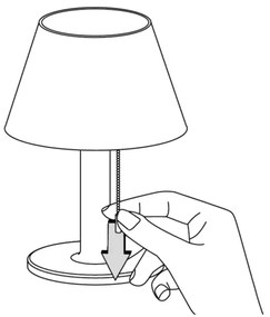 Lampada solare dimmerabile VIOLA LED/3,7V 1200 mAh IP44
