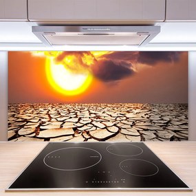 Rivestimento parete cucina Paesaggio del deserto del sole 100x50 cm