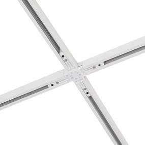 Sistema di illuminazione a binario moderno con 10 faretti bianchi monofase - Slimline Uzzy