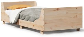 Letto senza materasso 90x200 cm in legno massello di pino