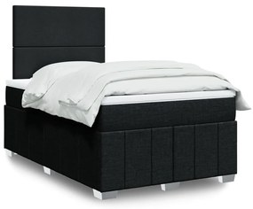 Giroletto A Molle Con Materasso Nero 120x200 Cm İn Tessuto /