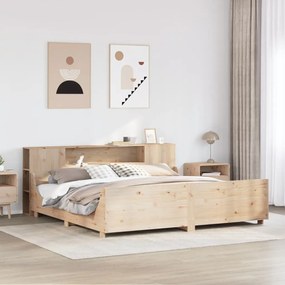 Giroletto Senza Materasso 200x200 Cm İn Legno Massello Di Pino /