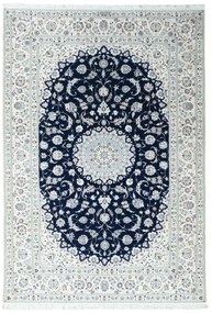 Nain Tappeto 310x210 Blu (Iran) Annodato A Mano
