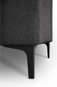 Divano angolare color antracite (con penisola a destra/a U) con rivestimento in ciniglia Fabian – Scandic