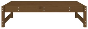 Poggiapiedi da giardino 120x80 cm legno massello di pino miele