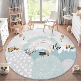 Tappeto per bambini lavabile ø120 cm Snowy Hills – Mila Home