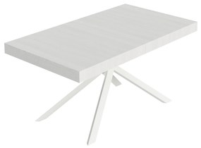 Itamoby Tavolo allungabile 90x160/264 cm Niket bianco frassino gambe bianche