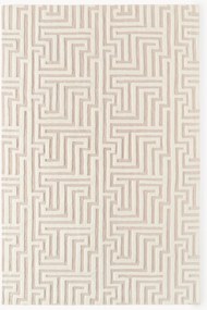 Tappeto in lana fatto a mano a pelo lungo-corto Monty