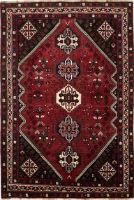 Shiraz Tappeto 270x180 Rosso (Iran) Annodato A Mano