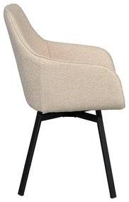 Set di sedie da pranzo beige in imbottito 2 pz Alison – Rowico