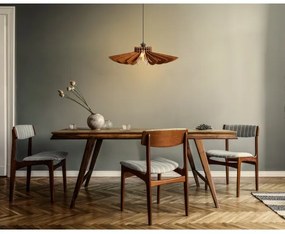 Lampadario a sospensione con filo 1xE27/60W/230V marrone diametro 52 cm