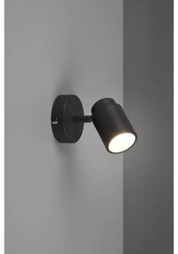 Faretto in metallo nero opaco 10x9 cm Angelo - Trio