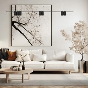 Lampadario a sospensione con filo GENESIS 7xGU10/8W/230V nero