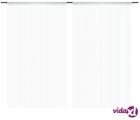 vidaXL 2 Pz Tende a Fili 140x250 cm Bianche