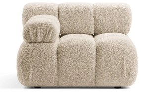 Modulo divano in bouclé beige (angolo sinistro) Bellis - Micadoni Home
