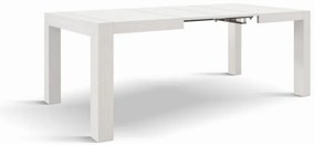 Tavolo MARZAMEMI in legno, finitura bianco frassinato, allungabile 160&#215;90 cm &#8211; 240&#215;90 cm