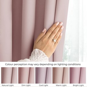 Tenda parzialmente oscurante rosa polveroso 140x250 cm Carli Tie – Restilo