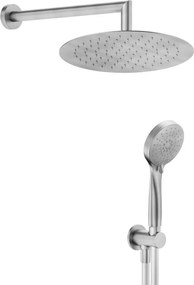 Kit incasso doccia HUBER Tayrona/Plano nickel spazzolato