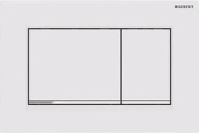 Geberit 115.883.JT.1 - Pulsante di scarico Sigma30 24,6 x 16,4 cm bianco/cromo lucido