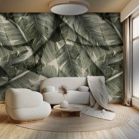 Fotomurale Foglia, nero 400X300 cm