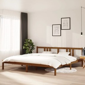 Giroletto Senza Materaso Ambra İn Legno Massello 200x200 Cm /