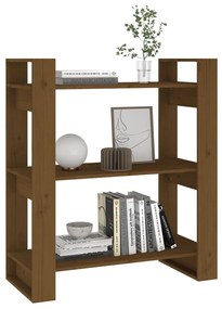 Libreria/Divisorio Miele 80x35x91 cm Legno Massello