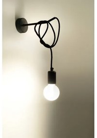 Applique EDISON 1xE27/60W/230V nero